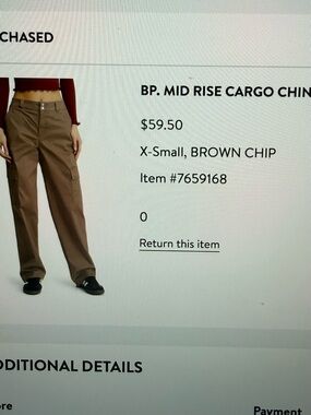 BP mid Rise  Cargo chino